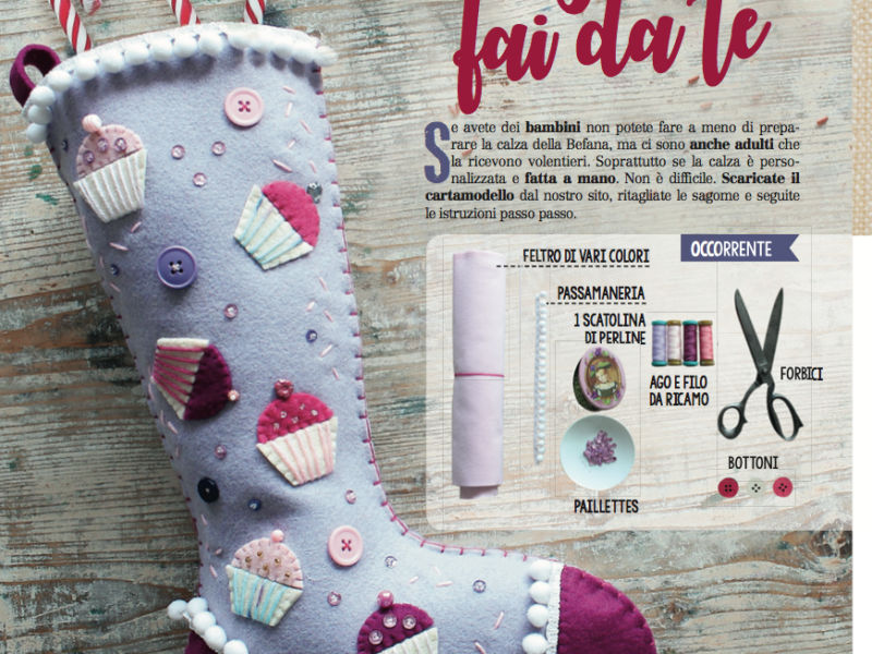 Calza della Befana fai da te