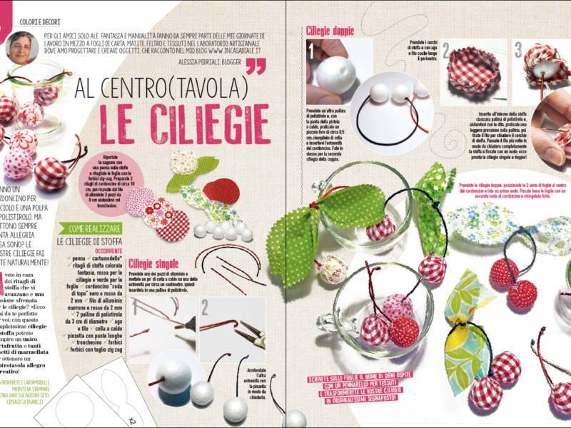 Al centro(tavola) le ciliegie
