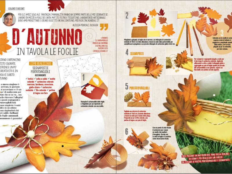D’autunno in tavola le foglie