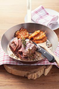 Tagliata al pepe verde