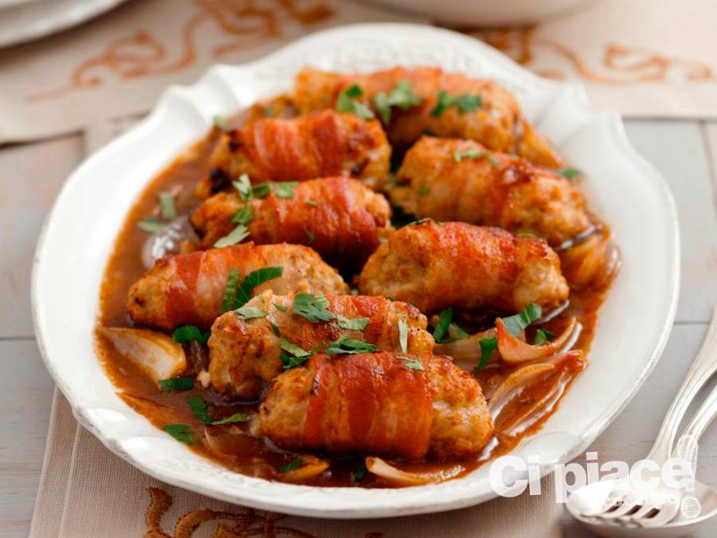 Involtini di Speck con carne trita e ginepro