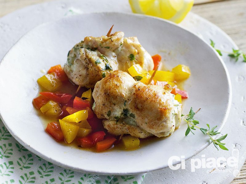 Involtini di coniglio con ricotta
