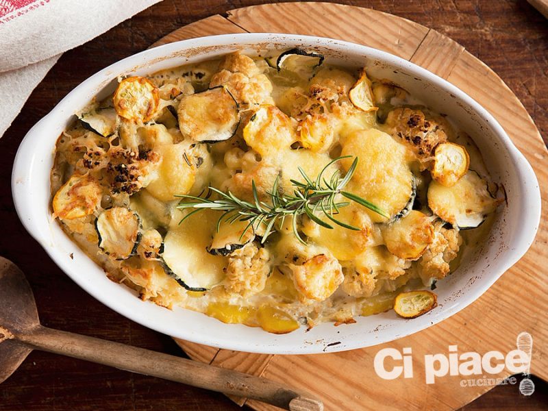 Gratin di cavolfiori e patate