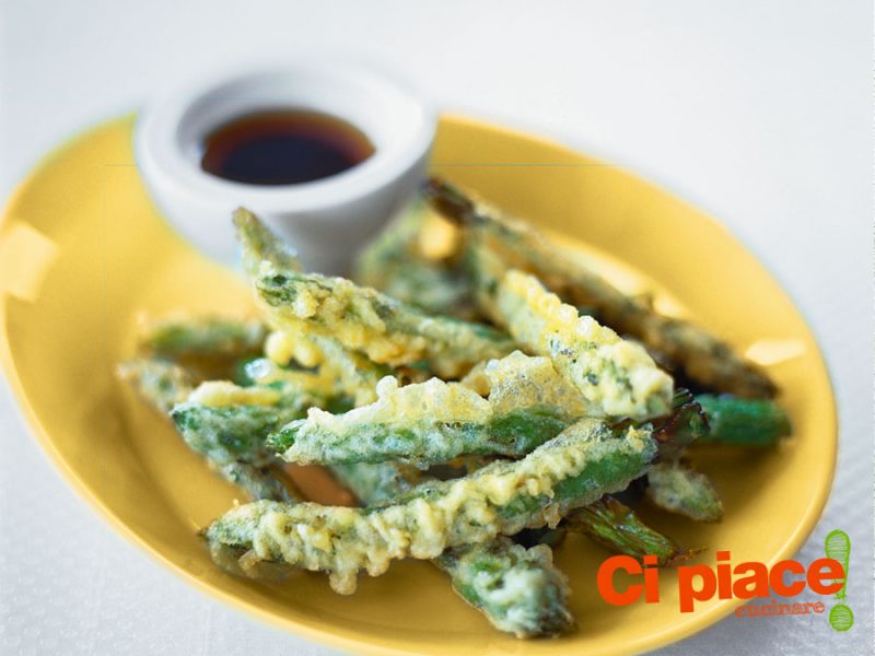 Asparagi in tempura