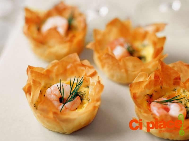 Tartellette di pasta fillo