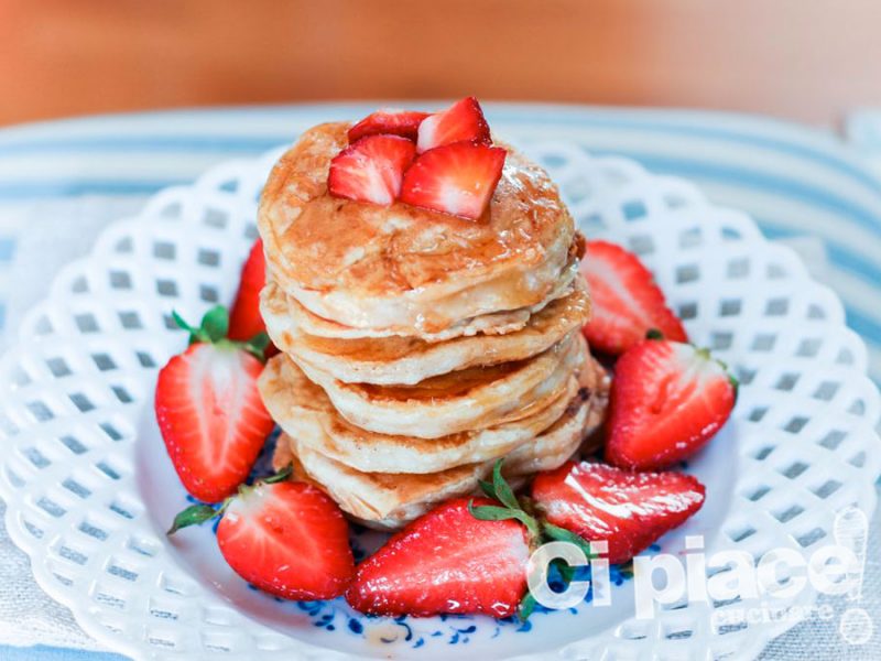 Pancake allo yogurt e cocco