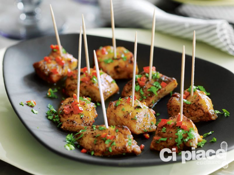 Morsi di pollo in agrodolce