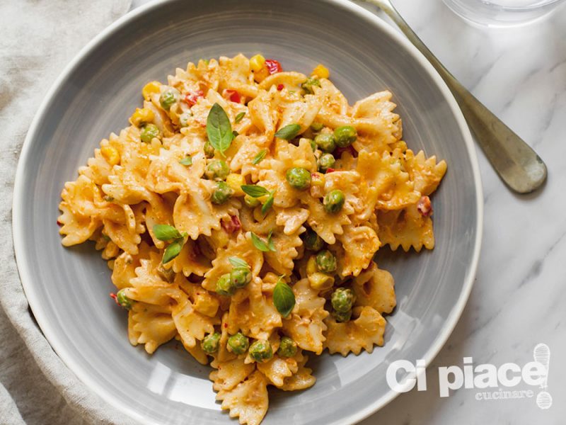 Farfalle tonno e piselli