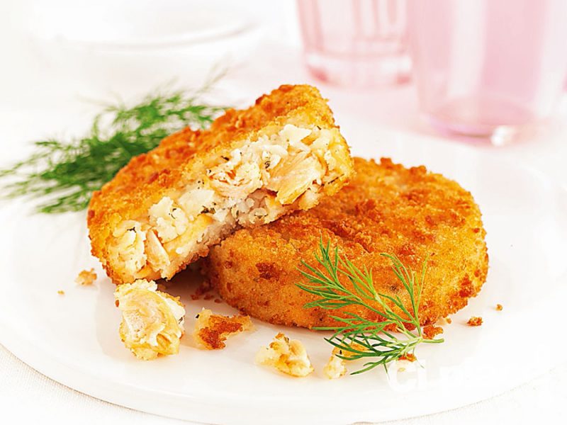 Crocchette di salmone e aneto