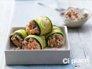 fagottini-di-zucchne-grigliate-con-tonno-e-dadini-di-melanzana