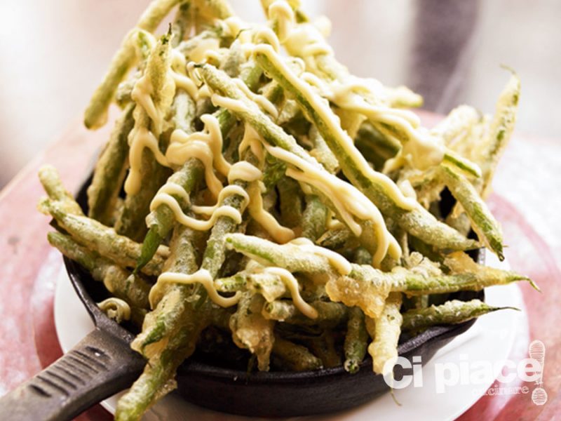 Fagiolini in tempura