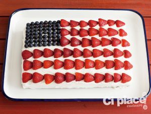 torta a stelle e strisce