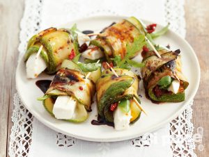 Involtini di zucchine grigliate