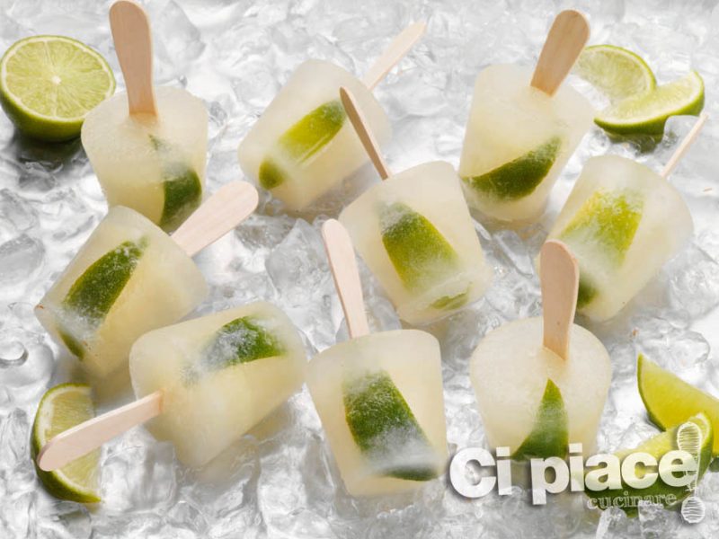 Mojito ice pops