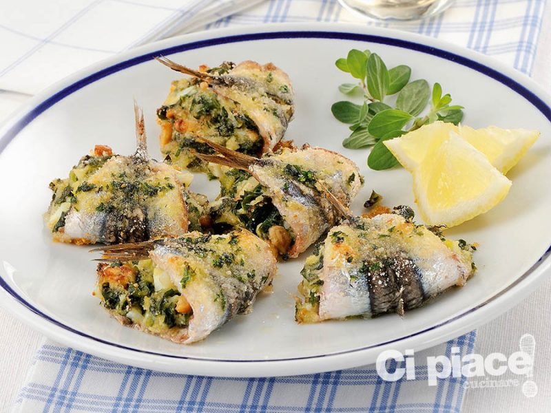 Fagottini di sarde al forno