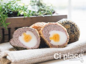Scotch eggs and herbs
