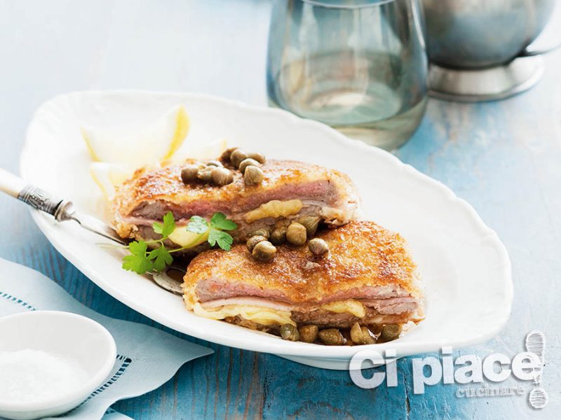 Medaglioni di vitello saporiti con capperi
