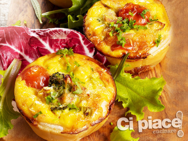 Mini quiche vegetariane