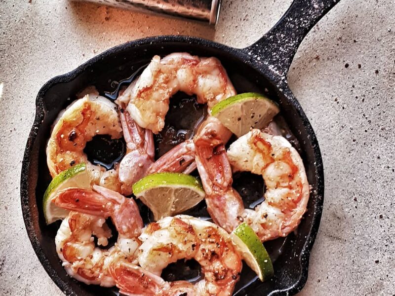 GAMBERONI AL BRANDY E SALE ROSSO