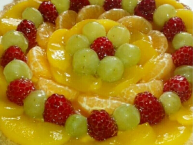 Crostata con ricotta e frutta fresca