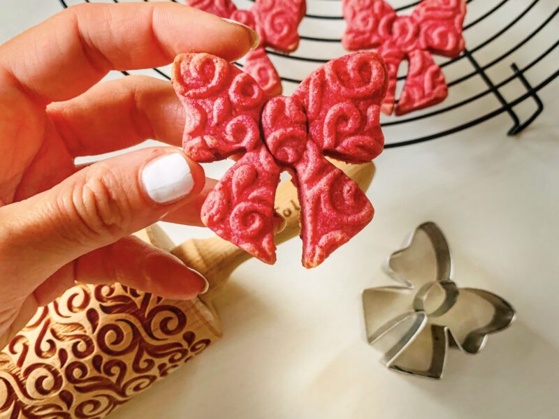 Biscotti con frolla al lampone