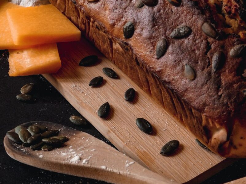 Plumcake alla zucca con scaglie di cioccolata